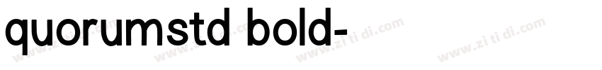 quorumstd bold字体转换